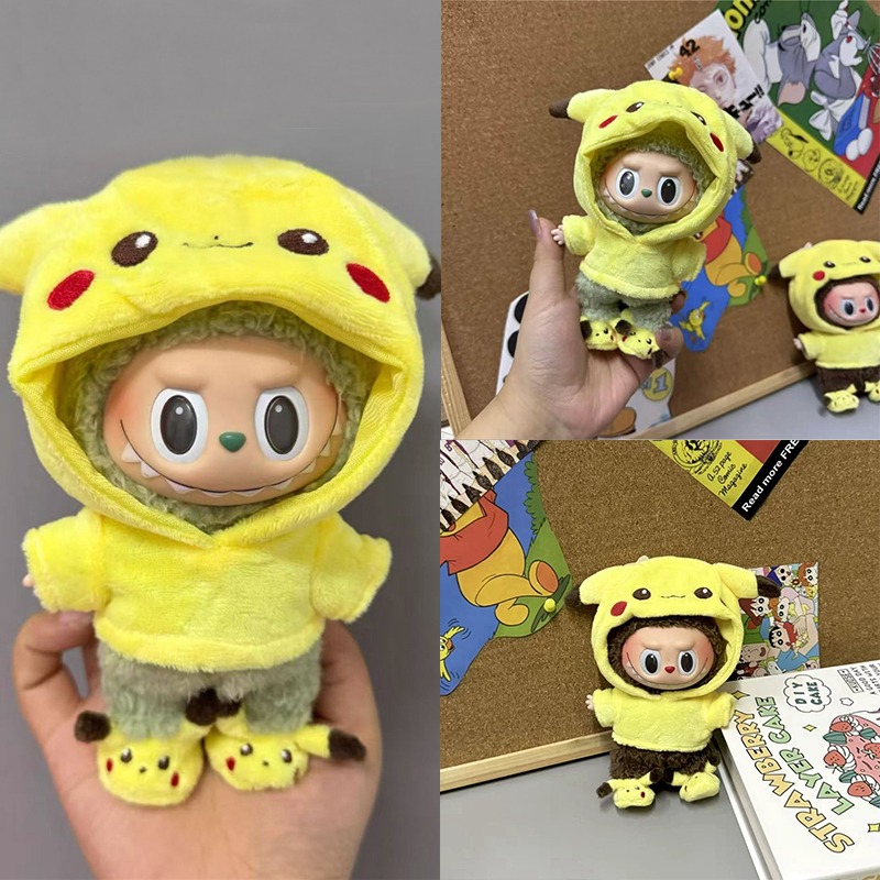 Baby Clothing Usa - Labubu Bebek İçin 15-17cm Karikatür Sevimli