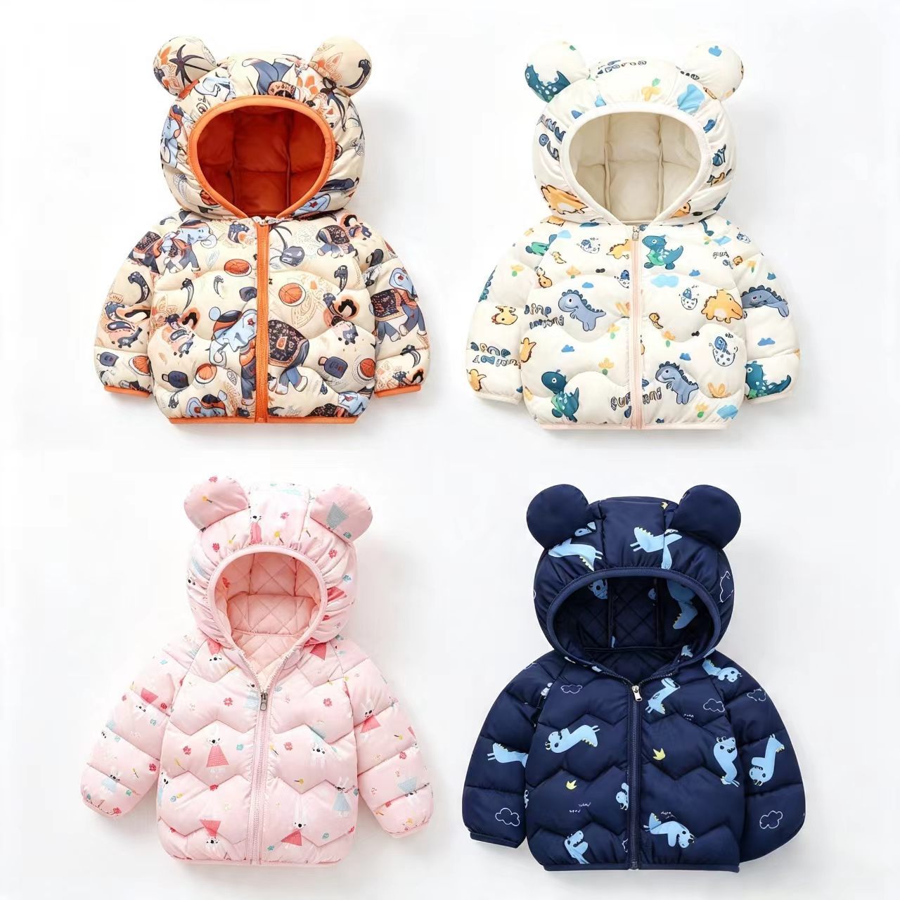 Baby Clothing Dividers - Çocuk Montu Bebek Karikatür Ceket Erkek