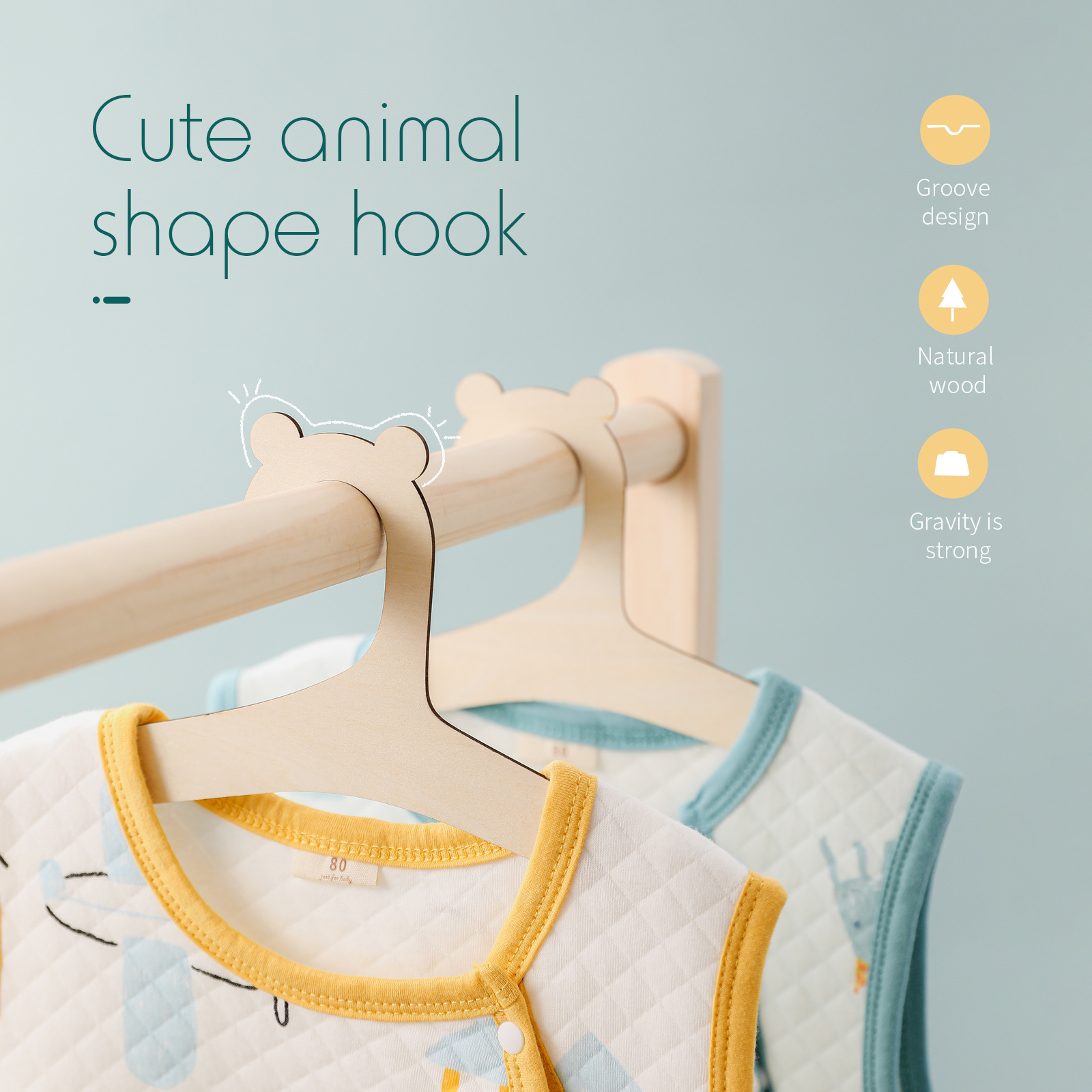 5/10 adet ahşap bebek askıları - Baby Clothing Hanging Rack incelemesi ve fiyatı